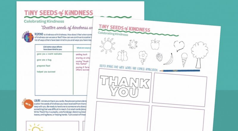 examples of kindness worksheets